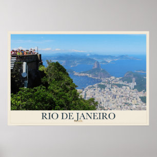 Rio vom Zuckerhut aus Poster