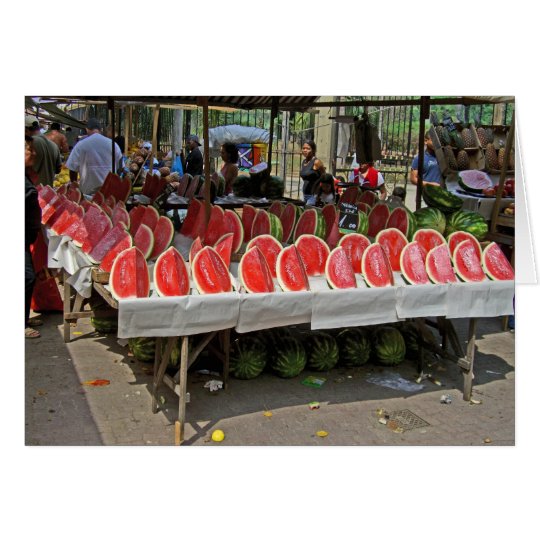 Rio-Wassermelone-Stand Karte