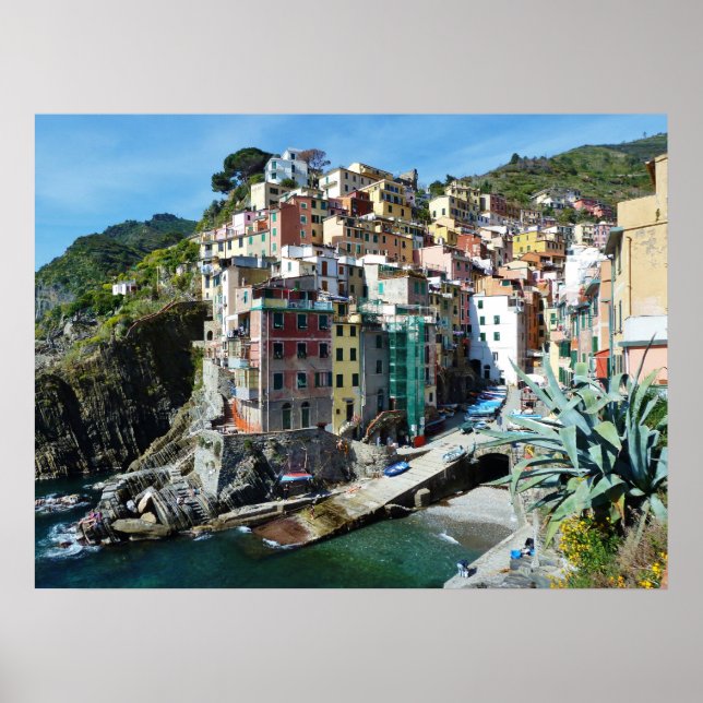 Riomaggiore, Cinque Terre, Italien Poster (Vorne)