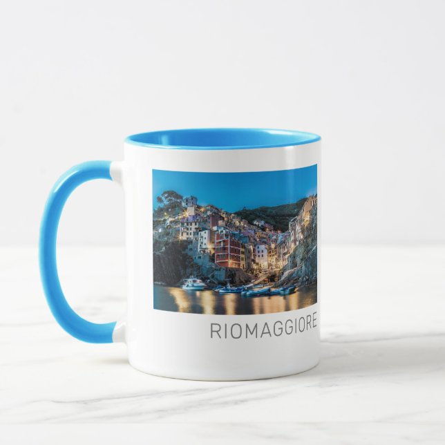 Riomaggiore Cinque Terre La Spezia Italien Panoram Tasse (Links)