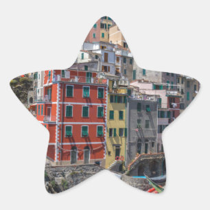 Riomaggiore Cinque Terre Liguria Italy Stern-Aufkleber