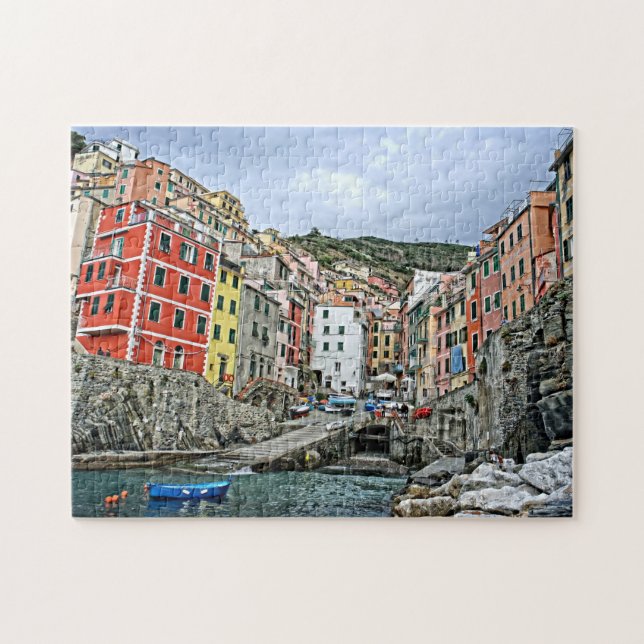 Riomaggiore, Italie - Le Puzzle des Cinque Terre (Horizontal)