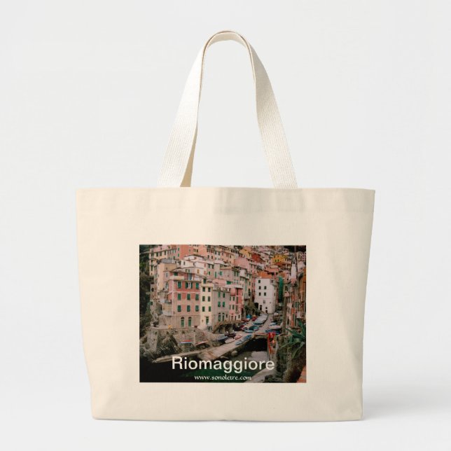 Riomaggiore Panorama Bag Jumbo Stoffbeutel (Vorne)