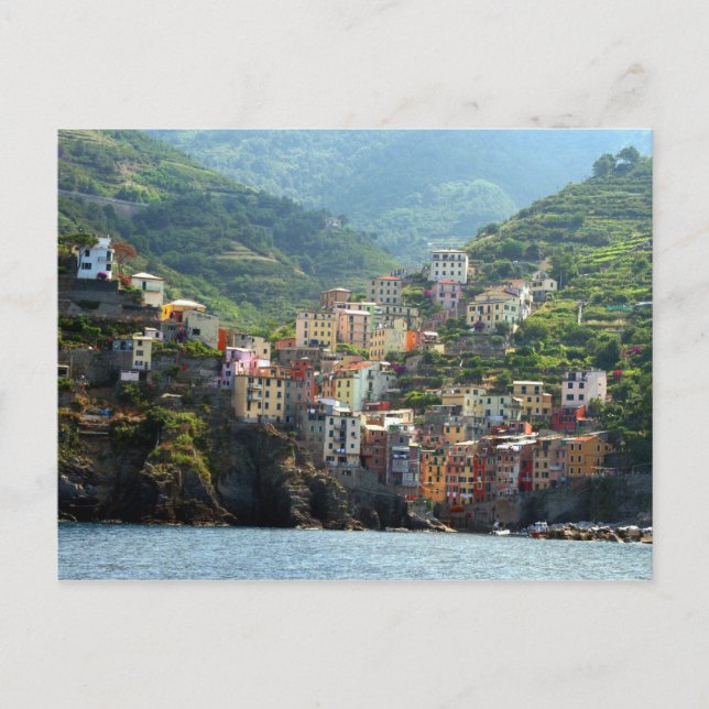 Riomaggiore-Sicht Postkarte (Vorderseite)