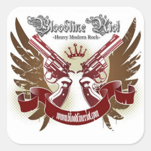 Riot-Aufkleber für Bloodline - Square Quadratischer Aufkleber