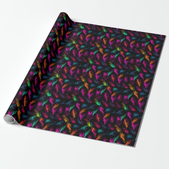 Riot Patterns: Rohenergie - Punk-Neon Geschenkpapier (Ungerollt)