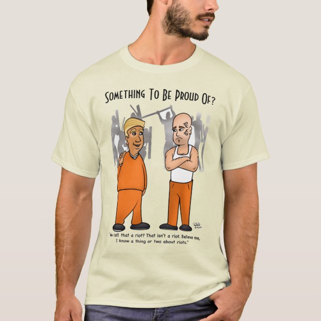 Riot Trumper Men's Natural T - Shirt (Vorderseite)