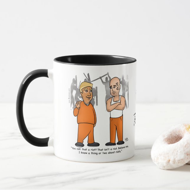 Riot Trumper-Tasse Tasse (Mit Donut)