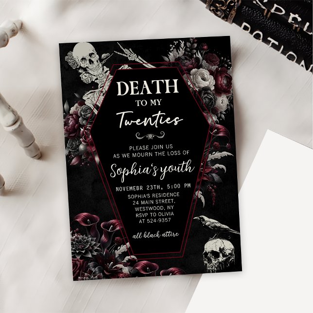 RIP 20 30. Geburtstag Tod meiner Jugend Einladung (Von Creator hochgeladen)