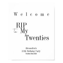 RIP 20er Minimal Typografie Begrüßungspaket