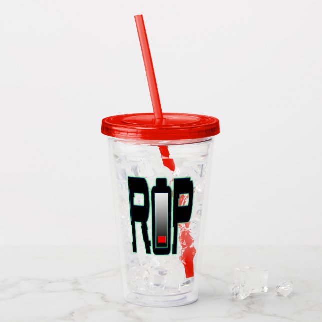 RIP Akrylatulator Acryltrinkbecher (Vorderseite Ice)
