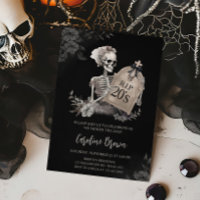 RIP Années Crâne gothique Anniversaire Invitation