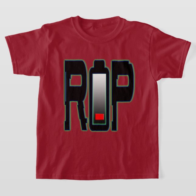RIP Battery Kids' Basic-T - Shirt (Ablage )