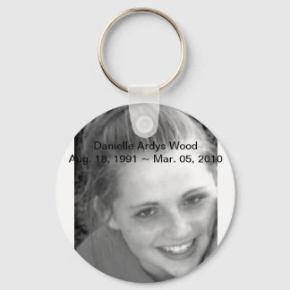 RIP Danielle Ardys Wood Schlüsselanhänger