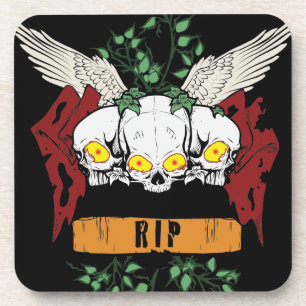 RIP Evil Skulls Getränkeuntersetzer