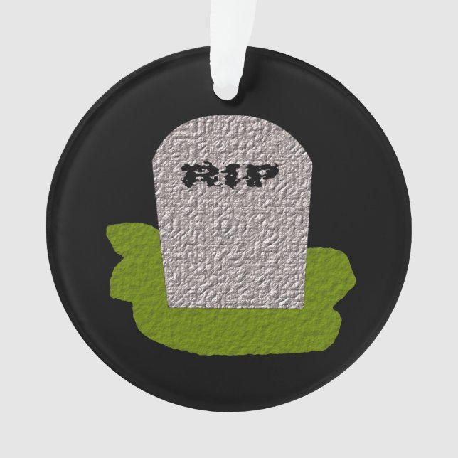 RIP Grabstein Akrylorische Ornamente (Vorderseite)