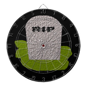 RIP Grabstein Dart Board Dartscheibe