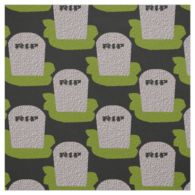 RIP Grabstein Floßgewebe Stoff (Muster)