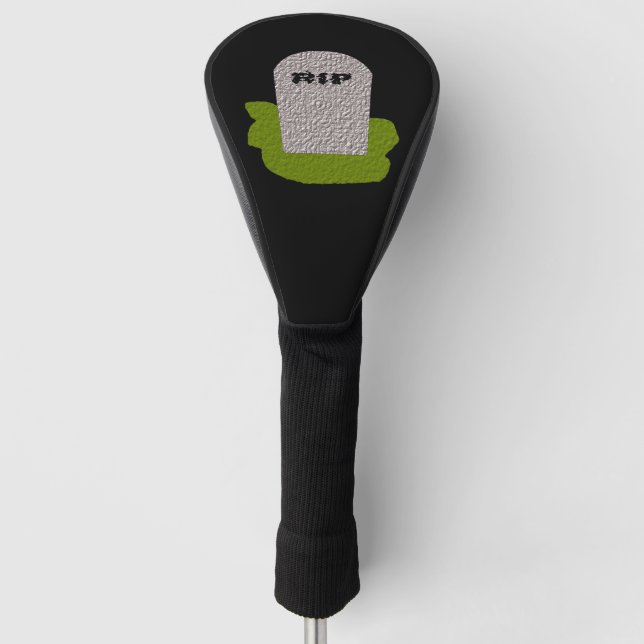 RIP Grabstein Golf Driver Coach Headcover (Vorderseite)