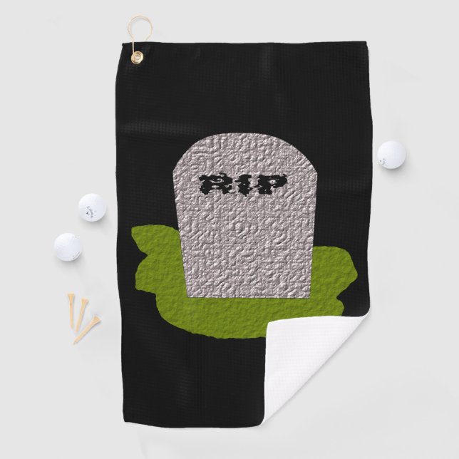 RIP Grabstein Golf Handtuch (Insitu)