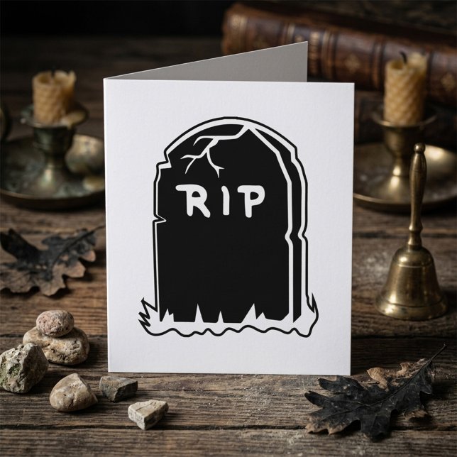 RIP Grabstein Grußkarten Karte (Von Creator hochgeladen)