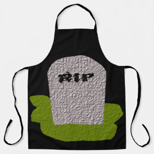 RIP Grabstein Halloween Schürze