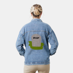 RIP Grabstein Jeansjacke