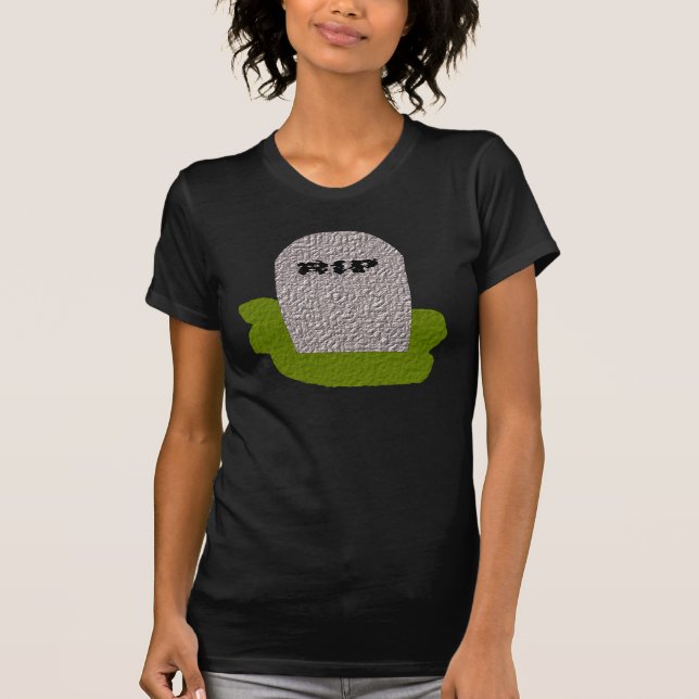 RIP Grabstein Ladys T Shirt (Vorderseite)
