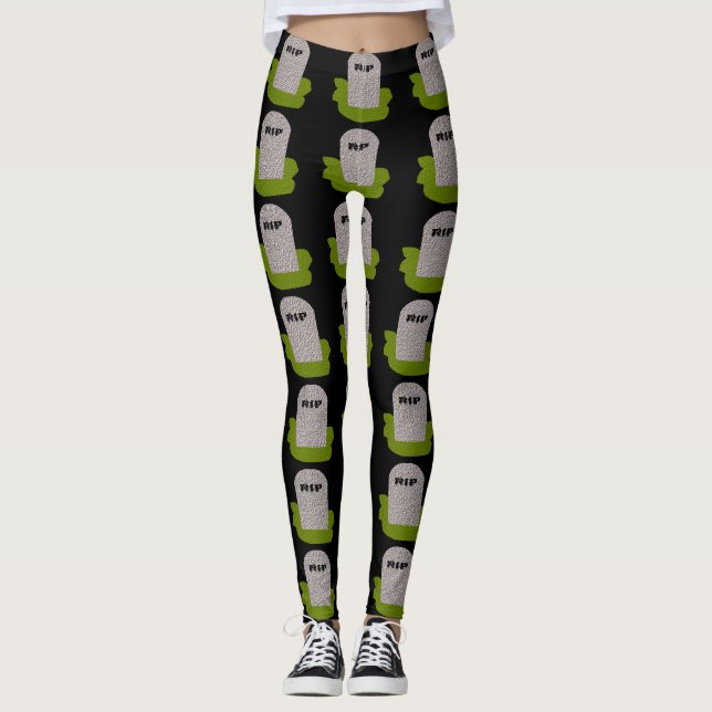 RIP Grabstein Leggings (Vorderseite)