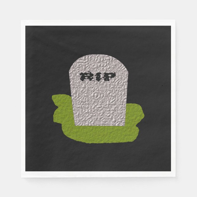 RIP Grabstein Paper Napkins Serviette (Vorderseite)