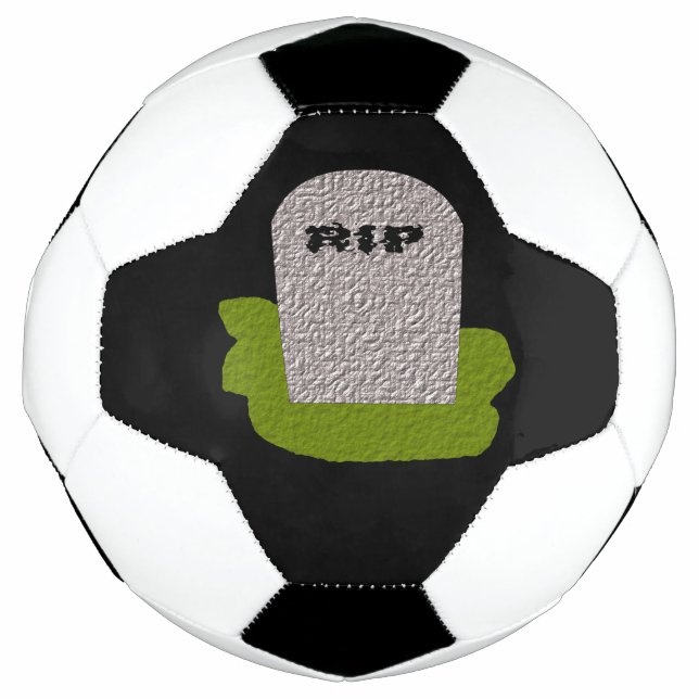 RIP Grabstein Soccer Ball (Vorderseite)