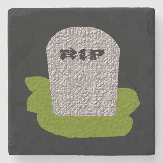 RIP Grabstein Stone Untersetzer (Vorderseite)