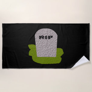 RIP Grabstein Strandtuch