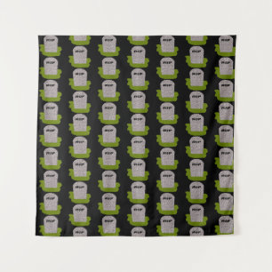 RIP Grabstein Tapestry Wandteppich