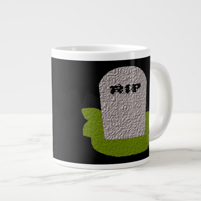 RIP Grabstein Tasse (Vorderseite Rechts)
