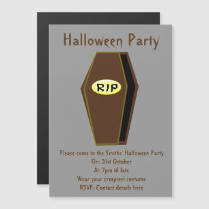 RIP Halloween café des Invitations du parti Doom