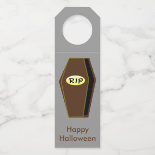 RIP Halloween Coffin von Doom Custom Bottle Hanger Flaschenanhänger