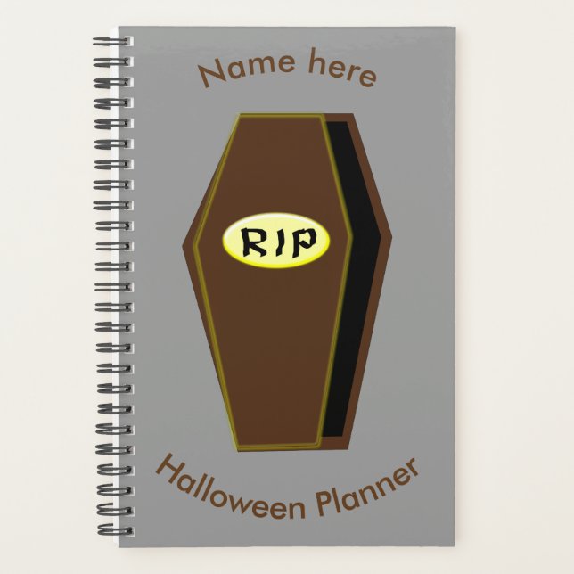 RIP Halloween-Sarg des "Doom Custom Planner" Planer (Vorderseite)