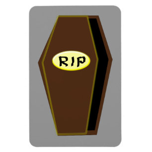 RIP Halloween-Sarg im Teufelskreis Magnet