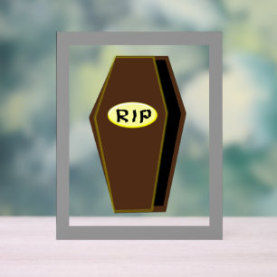 RIP Halloween-Särge Acrylschild
