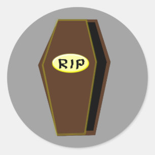 RIP Halloween-Sarge der Verdammnisklammer Runder Aufkleber