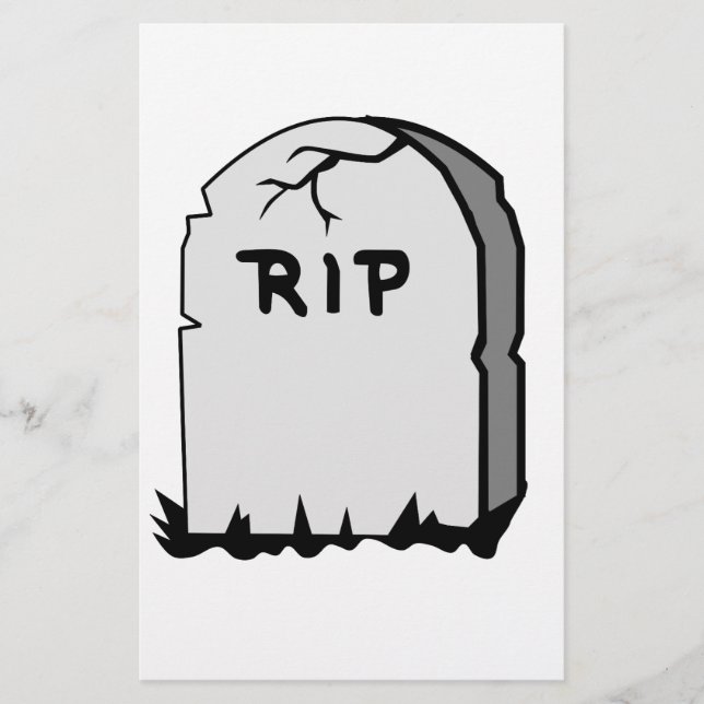 Rip Head Stone Briefpapier (Vorderseite)