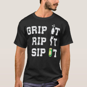 Rip it Rip it Sip It Funny Beer Drinker net badmi T-Shirt