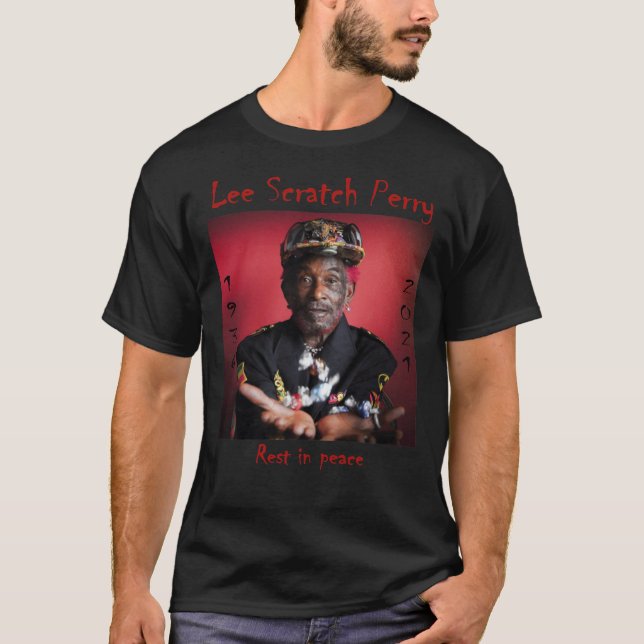 RIP Lee Scratch Perry T Shirt, Lee Scratch Perry D T-Shirt (Vorderseite)