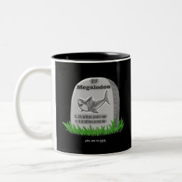 RIP Megalodon Zweifarbige Tasse