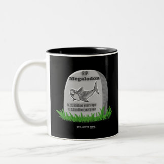 RIP Megalodon Zweifarbige Tasse