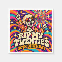 RIP Mein Twenties Disco Skelett 30. Geburtstag Nap