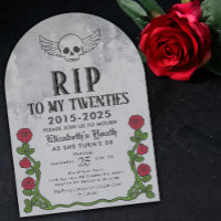 Rip meine 20er Gravestone 30th Gothic Birthday Par