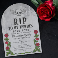 Rip meine 30er Gravestone 40th Gothic Birthday Par