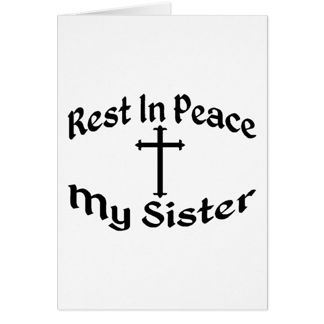 RIP meine Schwester (Vorne)